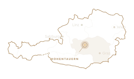 Österreich-Karte: Lage der Edelweiss Lodge in Hohentauern, Steiermark